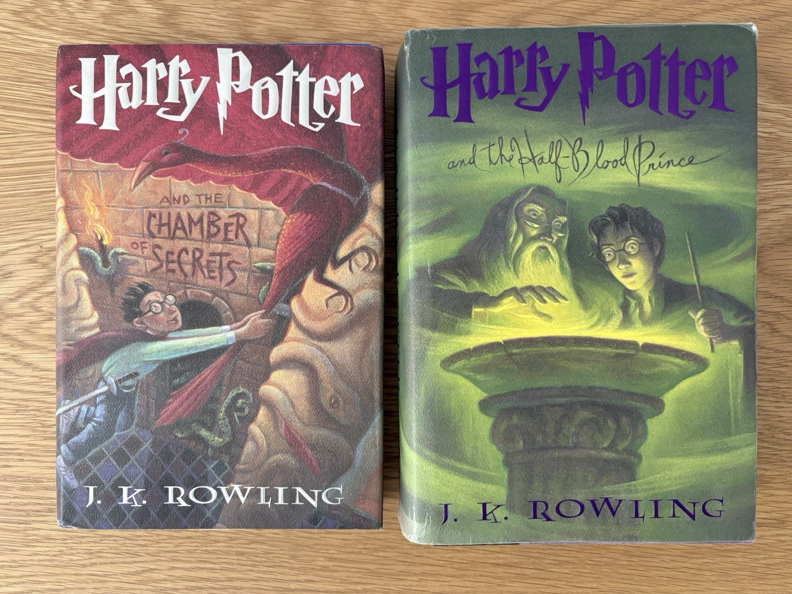 Harry Potter 1st Edition US ERRORS- RARE Chambers Secrets & Halfblood Prince Lot