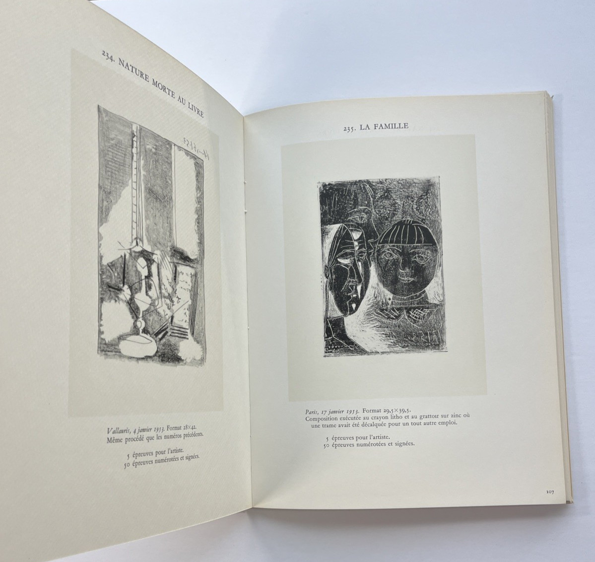Pablo Picasso Lithographe III, 1949-1956 Fernand Mourlot 1956 Original Glassine