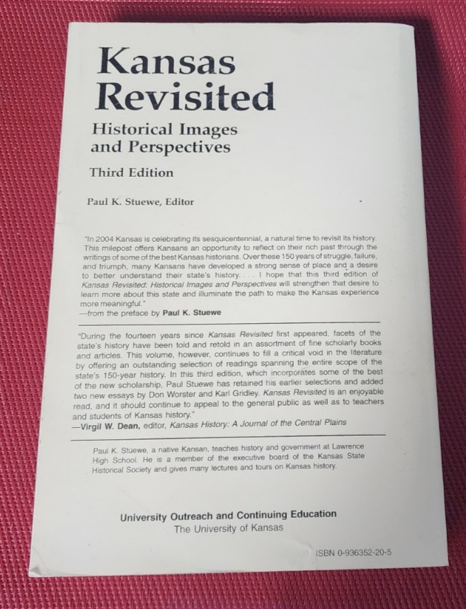 Scarce Copy KANSAS REVISITED Third Edition Paul K. Stuewe SIGNED Historical pb