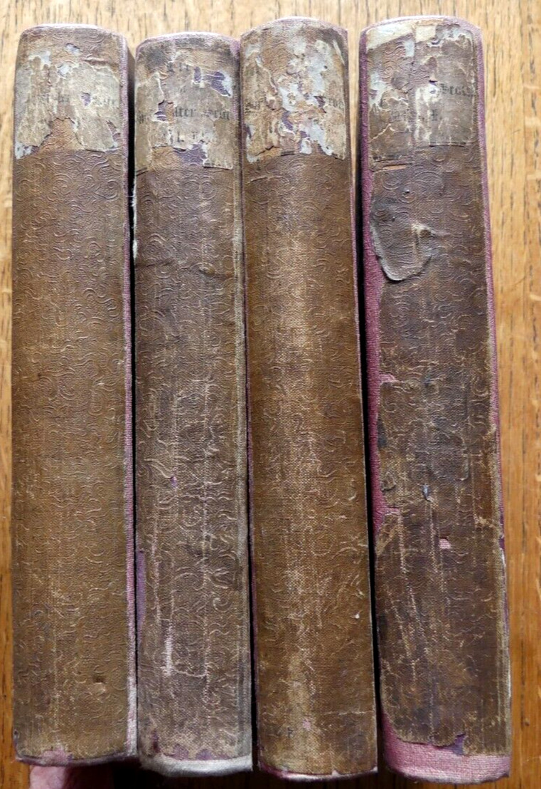 Sir Walter Scott 1837 1st Editions Memoirs Life The Of – Volumes 1,2 ,4,5