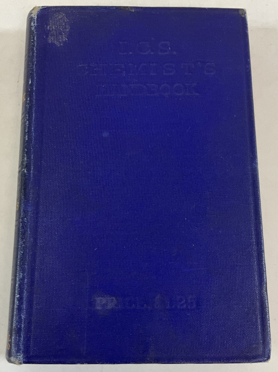 ICS Chemists Handbook 1912 Pocket Size Reference Book
