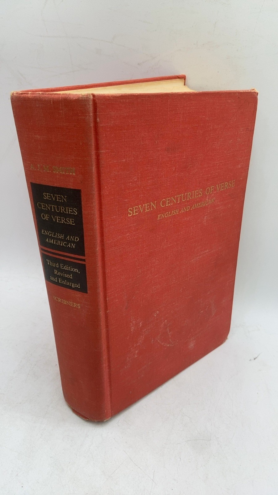 Seven Centuries of Verse English & American A. J. M. Smith Hardcover Third Ed…
