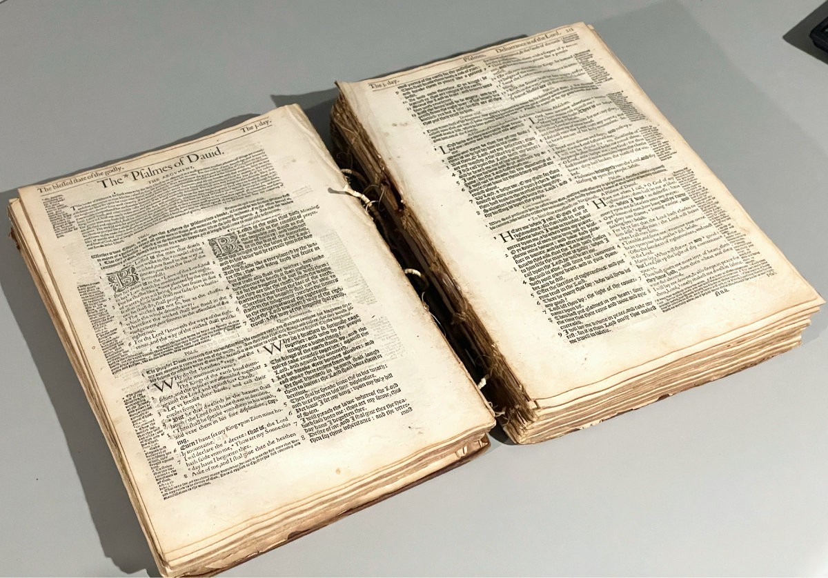 1578 Geneva Bible Page – First Pulpit Folio Leaf – Select Your Favorite Passage