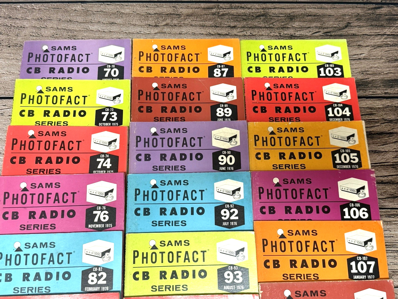 Lot of 23 Sams Photofact CB Radio Series Manuals Instruction Books 1970s