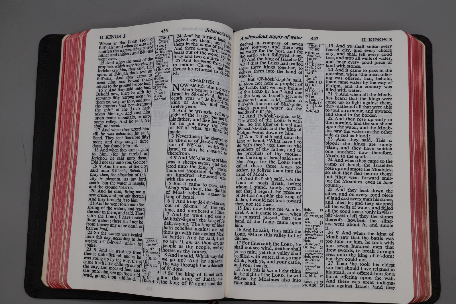 New King James Version Holy Bible Concordance Red Letter Bonded Leather