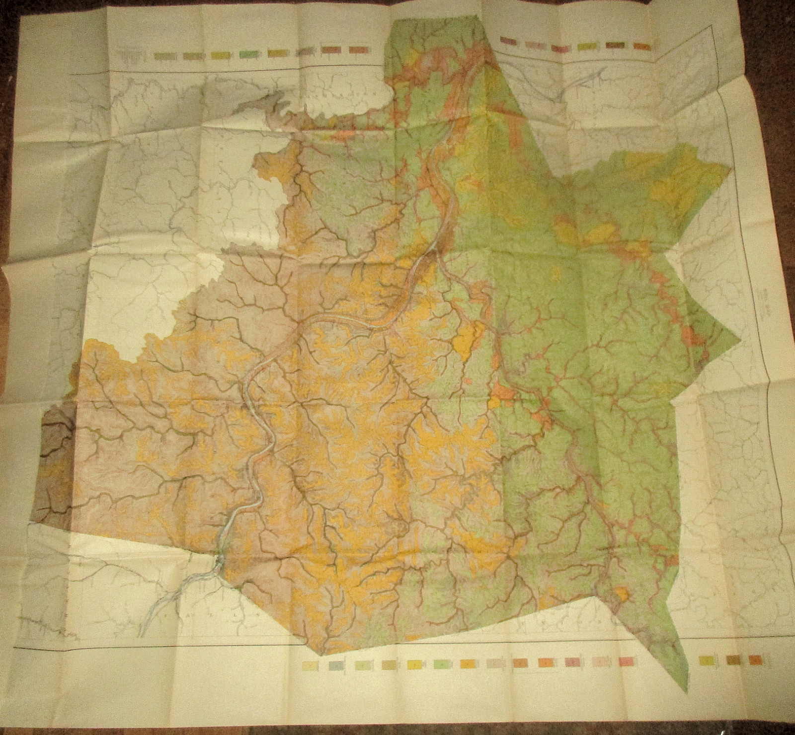 GEOLOGY 1913 WEST VIRGINIA KANAWHA COUNTY GEOLOGIC SOILS TOPOGRAPHIC 4 BIG MAPS