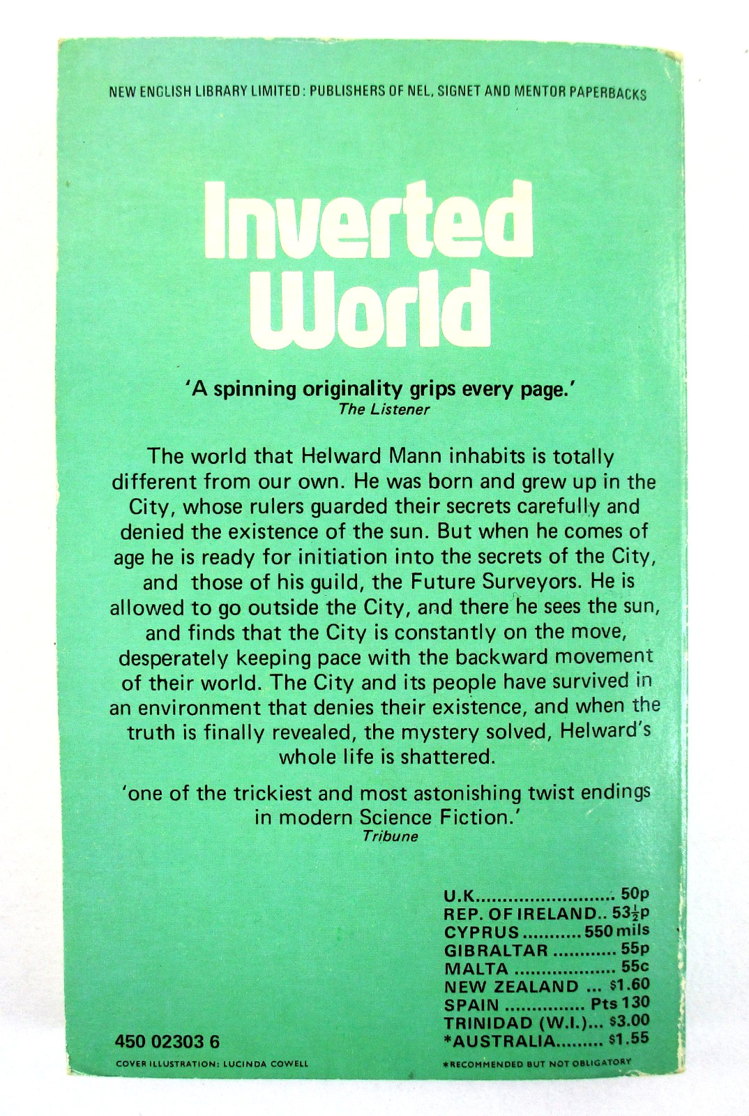 1st THUS ED „Inverted World“ Christopher Priest – 1975 MMPB New English Library