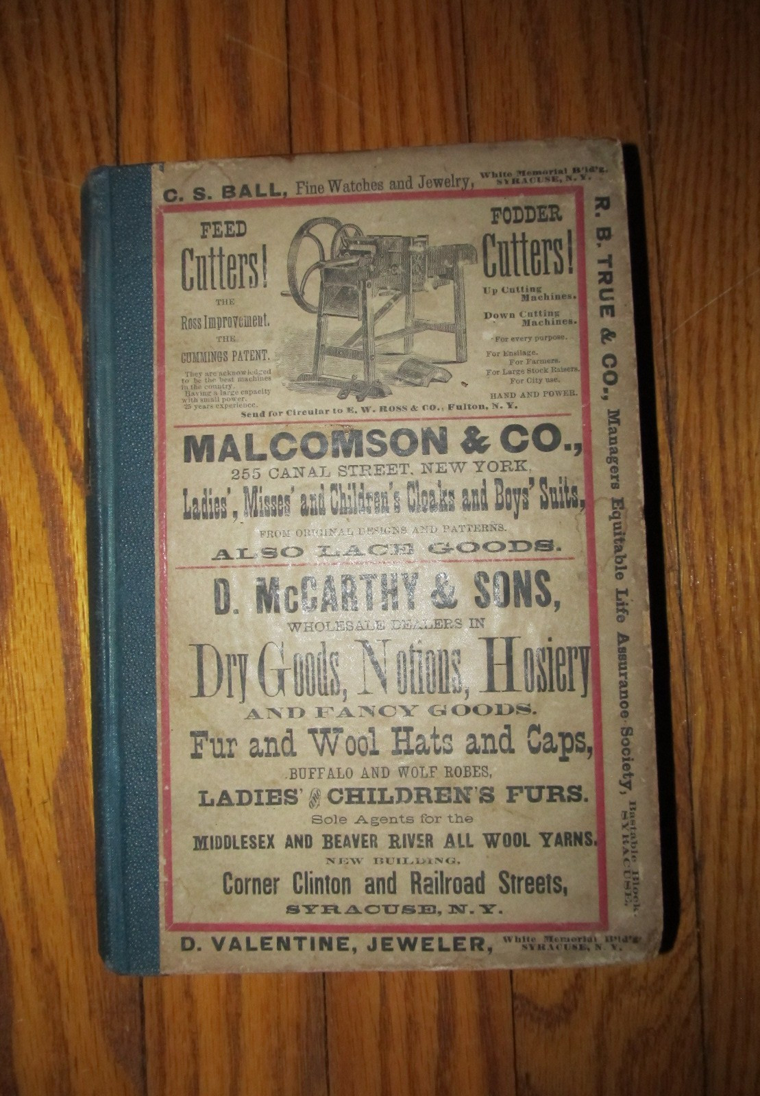 Rare 1881 Boyd’s Syracuse NY Directory Onondaga County Business, Advertising Etc