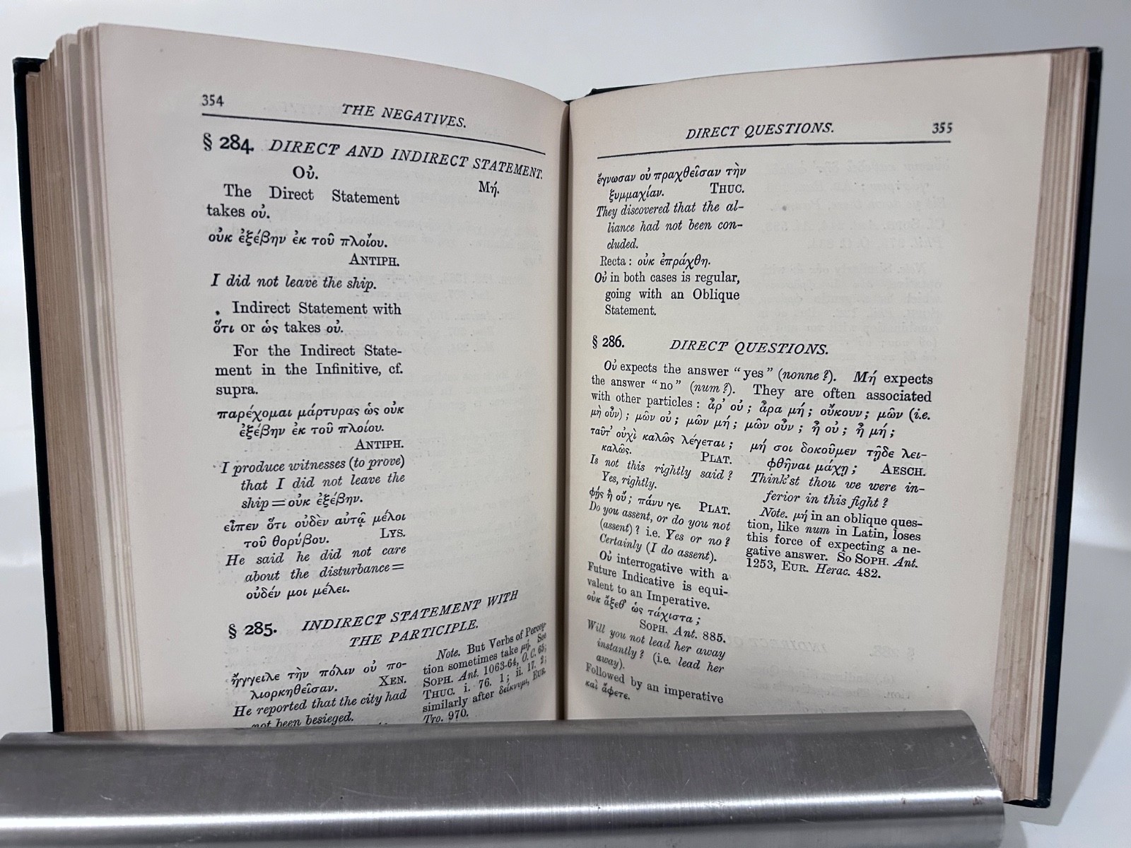 Thompson: A Syntax of Attic Greek, Longmans Green 1902
