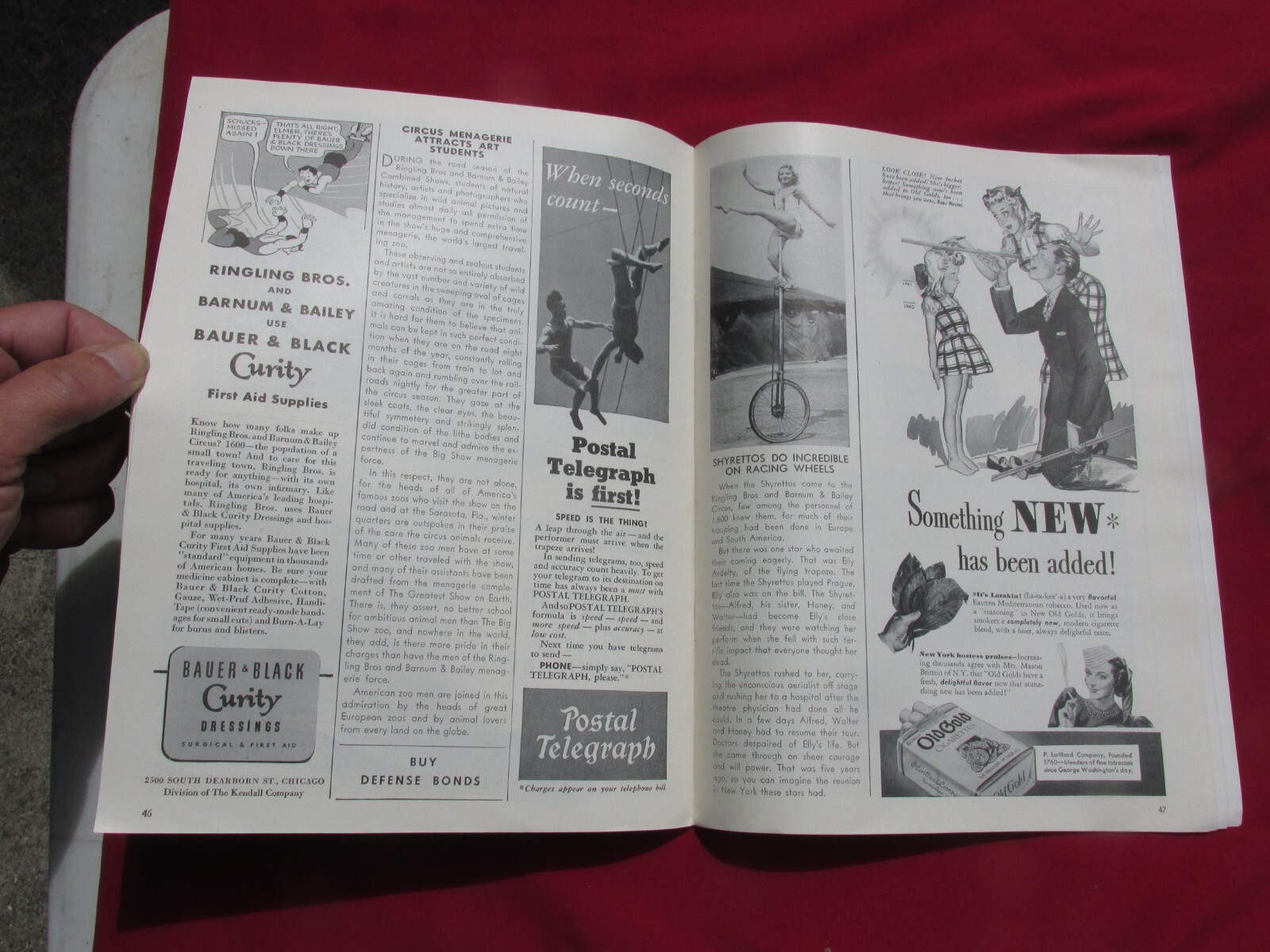 Ringling Bros. Barnum & Bailey Circus Magazine 1942 Peter Arno Art Original