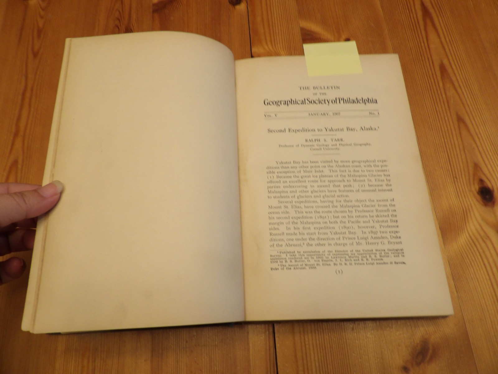Bulletin Geographical Society of Philadelphia 1907 HC 280pp Alaska, VA, etc