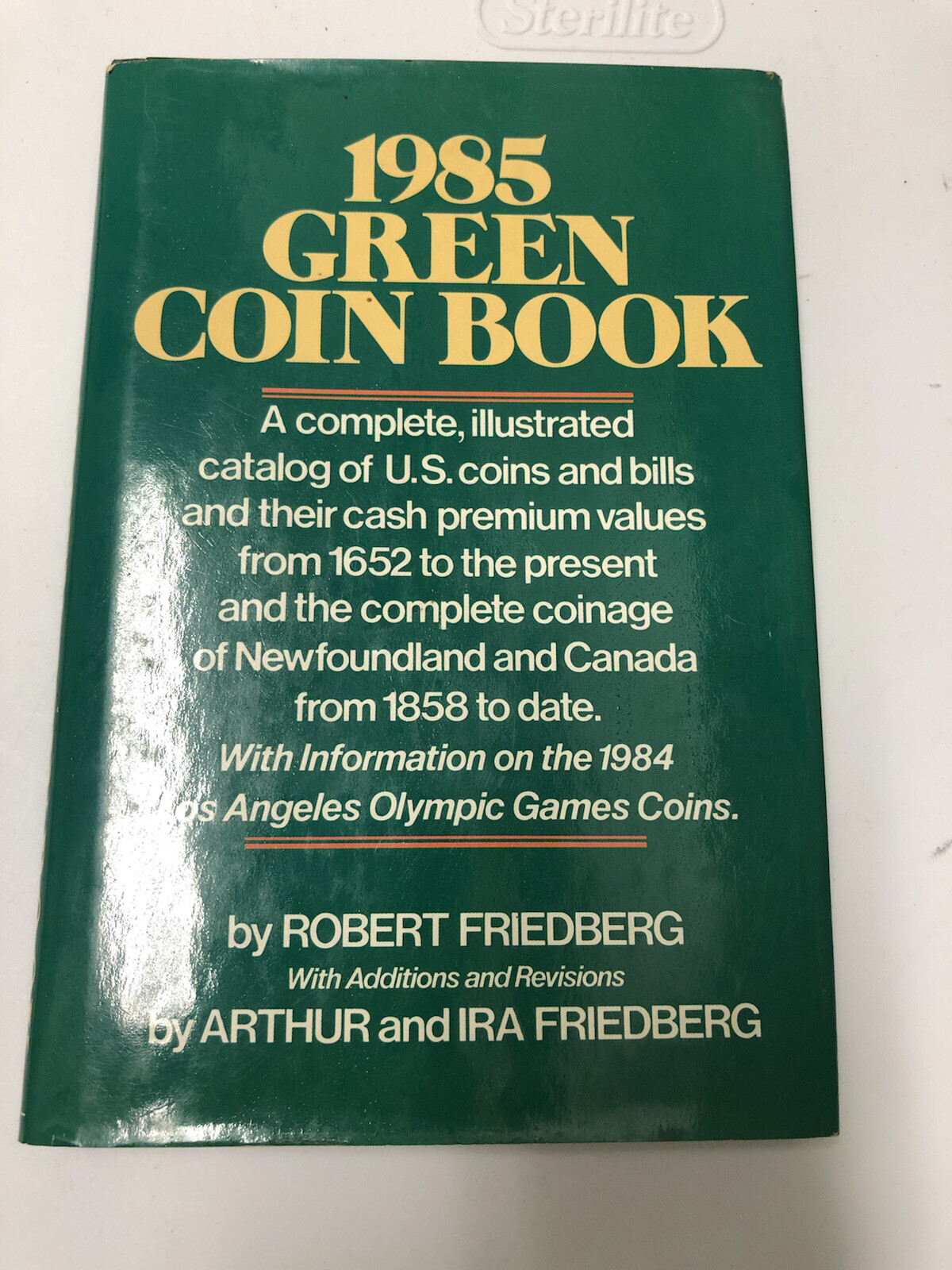 1985 Green Coin Book by Robert Friedberg Rare Antique Book
