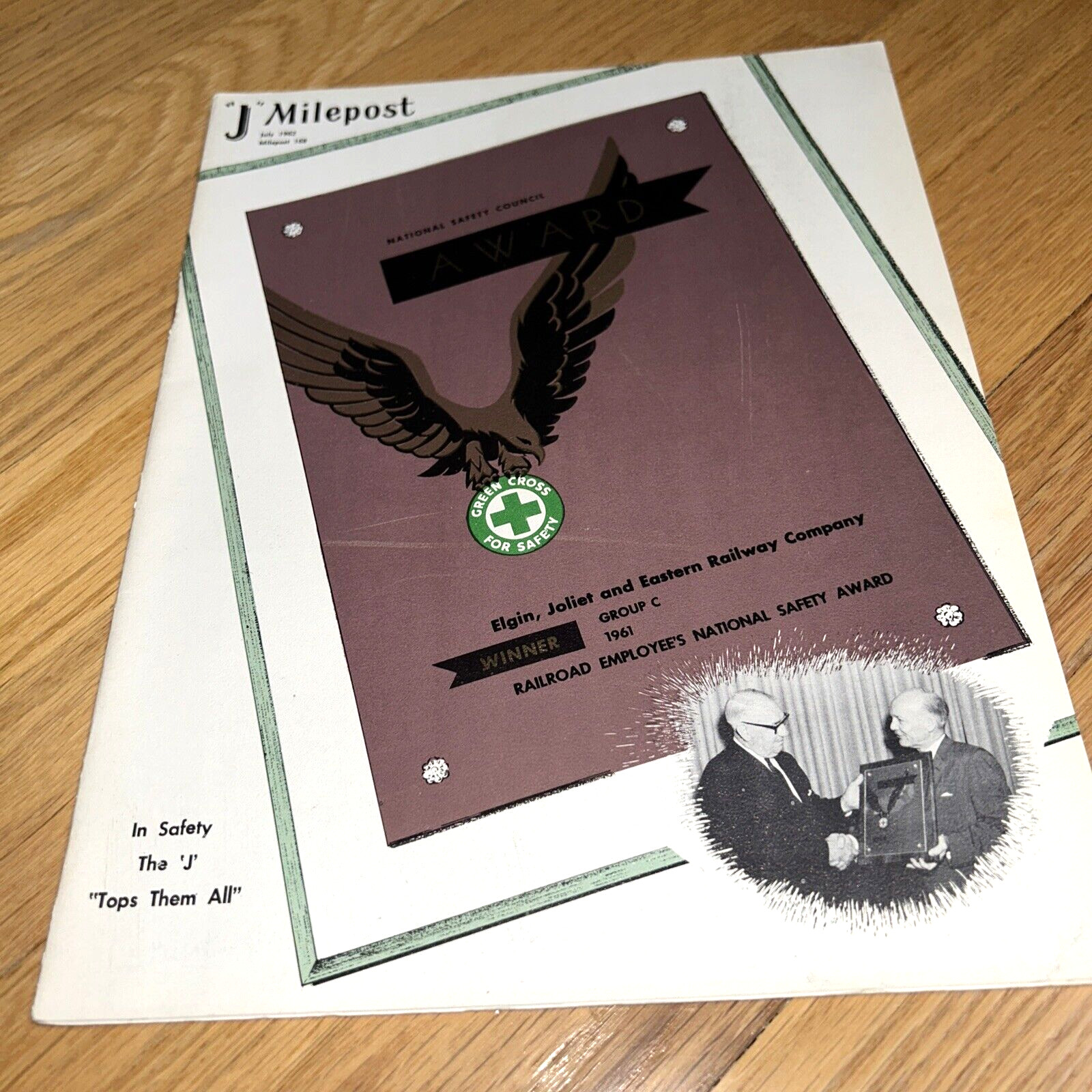 July 1962 J-MILEPOST Magazine ELGIN, JOLIET & EASTERN RAILWAY