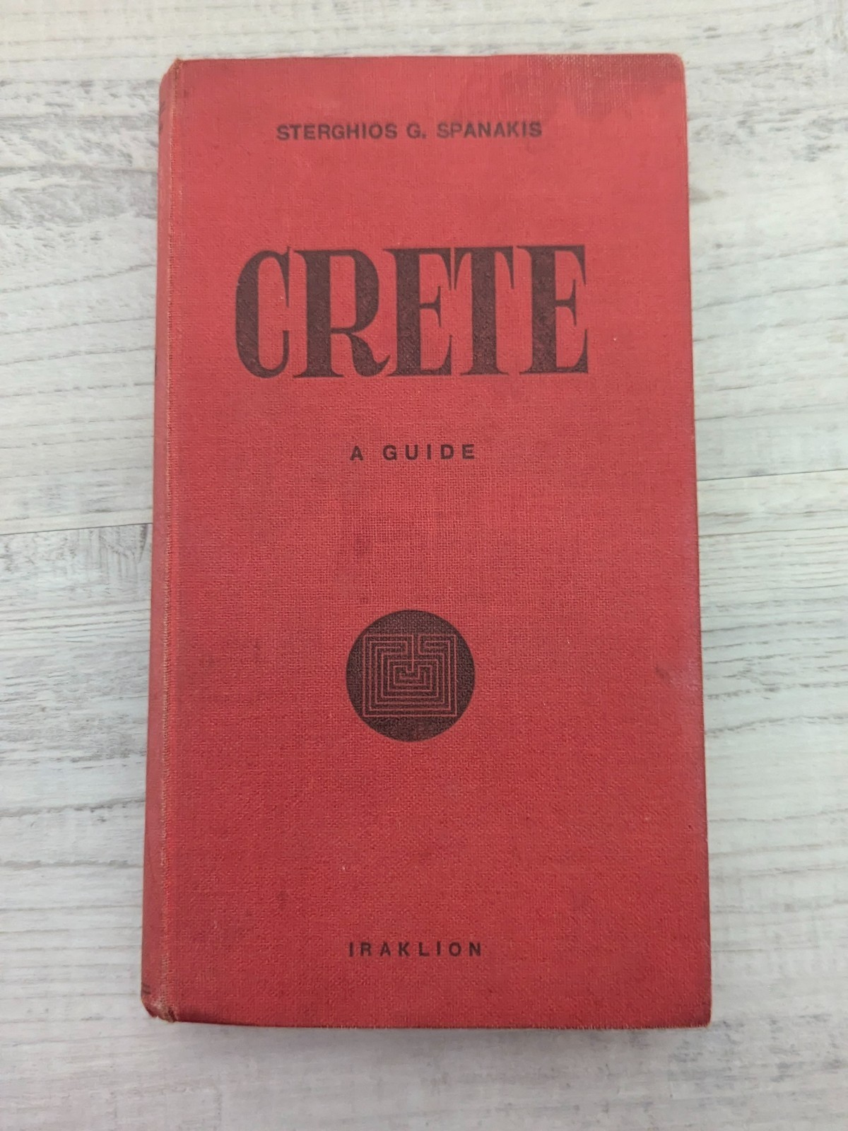 Crete: A Guide to travel, history, and archaeology; Spanakis – HC/vintage 1964