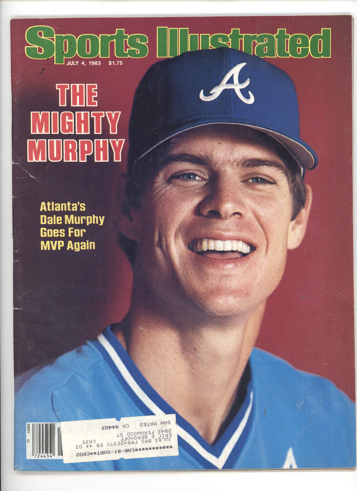 Sports Illustrated July 4 1983 The Mighty Murphy Baseball Magazine