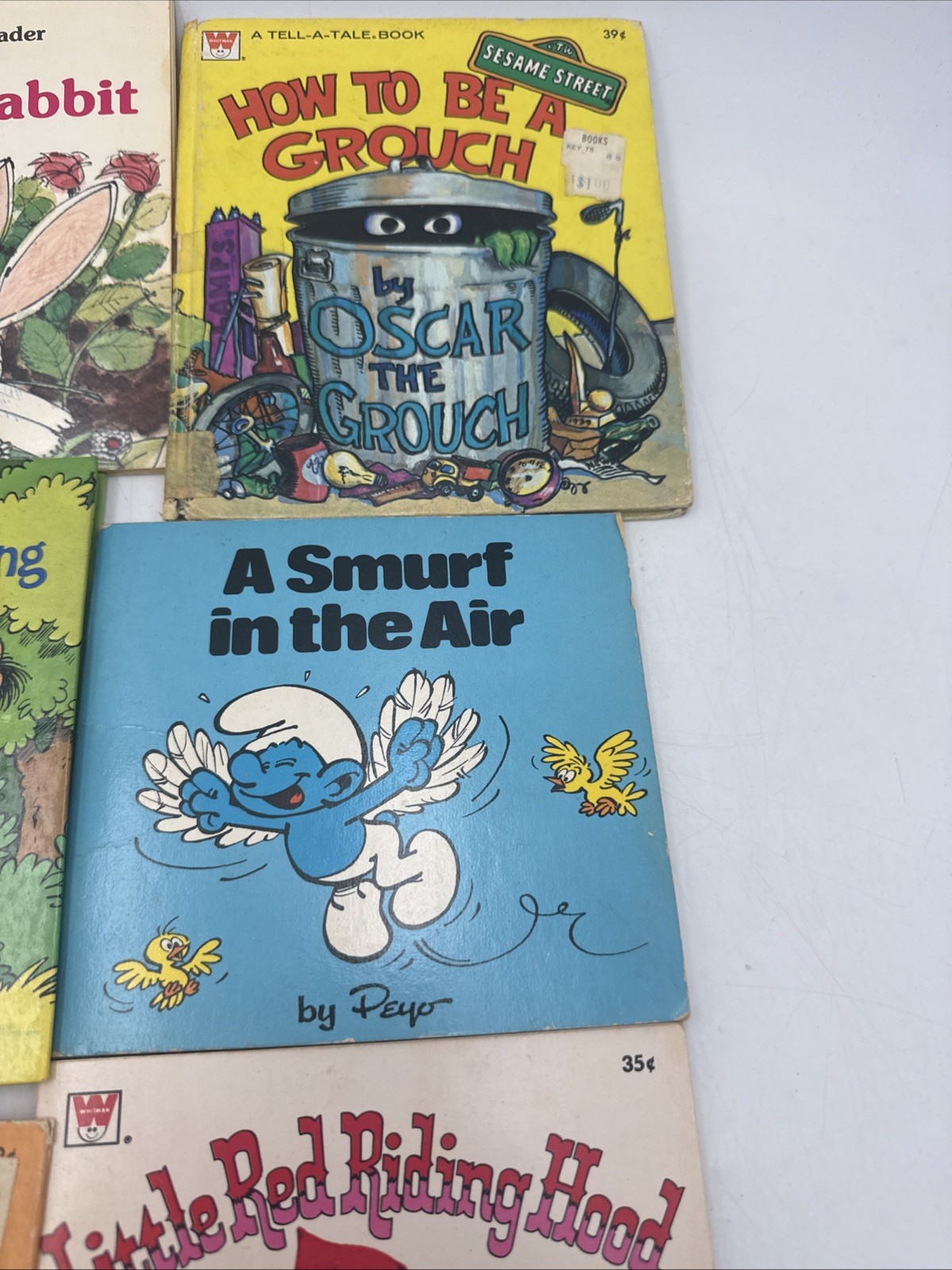 Vtg 1970s 1980s Childrens Book Lot of 17 Little Golden Smurfs Care Bears Whitman
