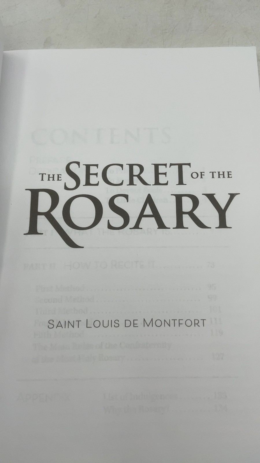 The Secret of the Rosary Saint Louis de Montfort Hardcover