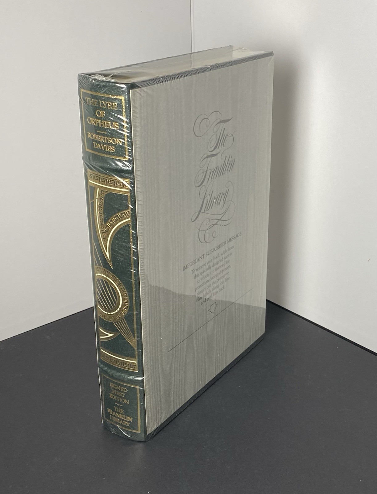 Franklin Library The Lyre of Orpheus SEALED NEW Robertson Davies Signed Leather