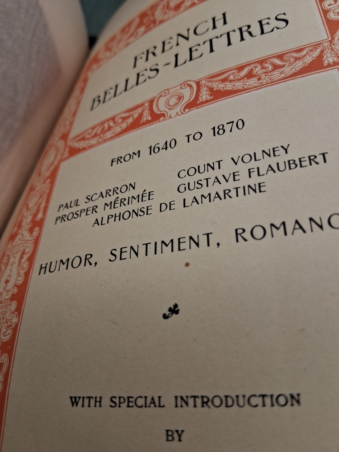1901 Universal Classics Library – English & French Belles-Lettres, M. Walter Dun