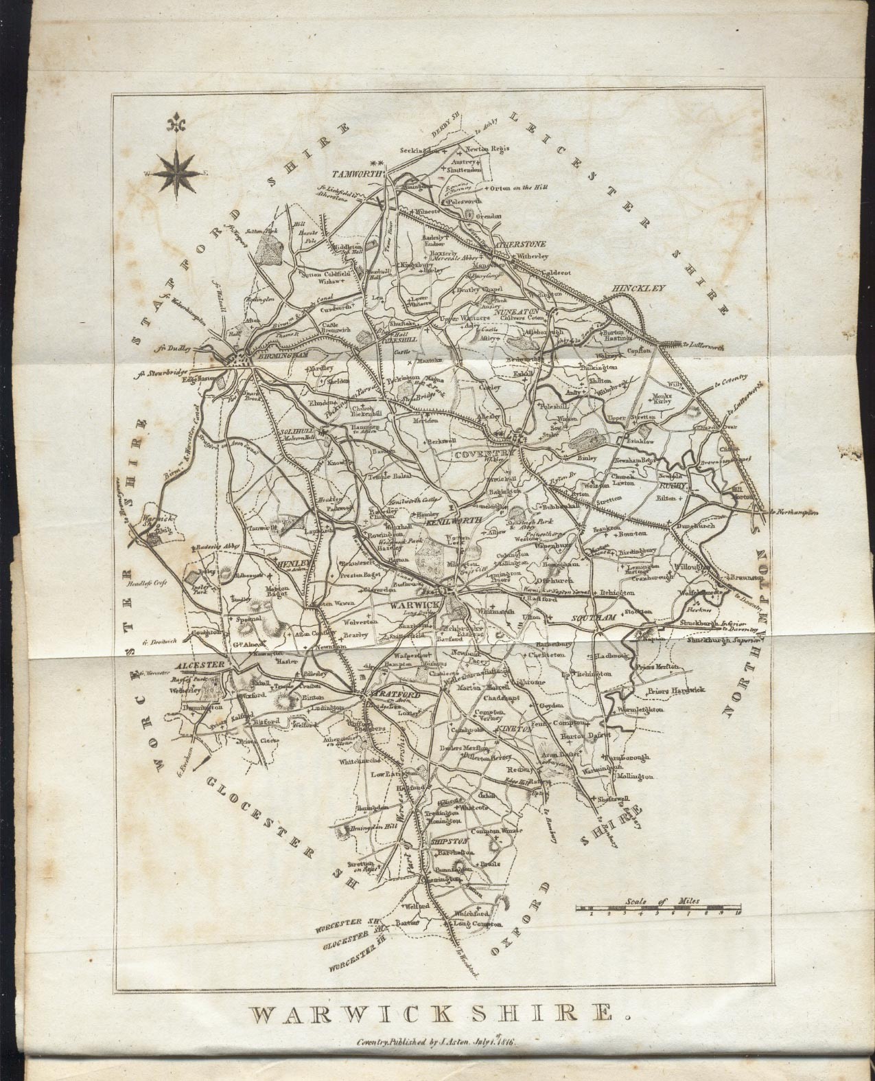 WARWICKSHIRE, A Concise Topographical Description : Sir William Dugdale – 1817