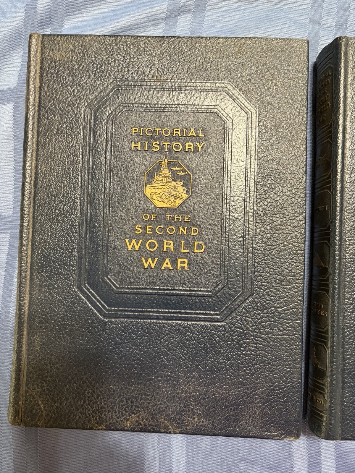 Pictorial History Of The Second World War Wm H Wise & Co 1944 Vols 1 & 2 WWII HC