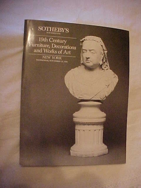 1986 SOTHEBY’S AUCTION CATALOG, 19TH CENTURY FUNITURE, ART, DECORATIONS #77366