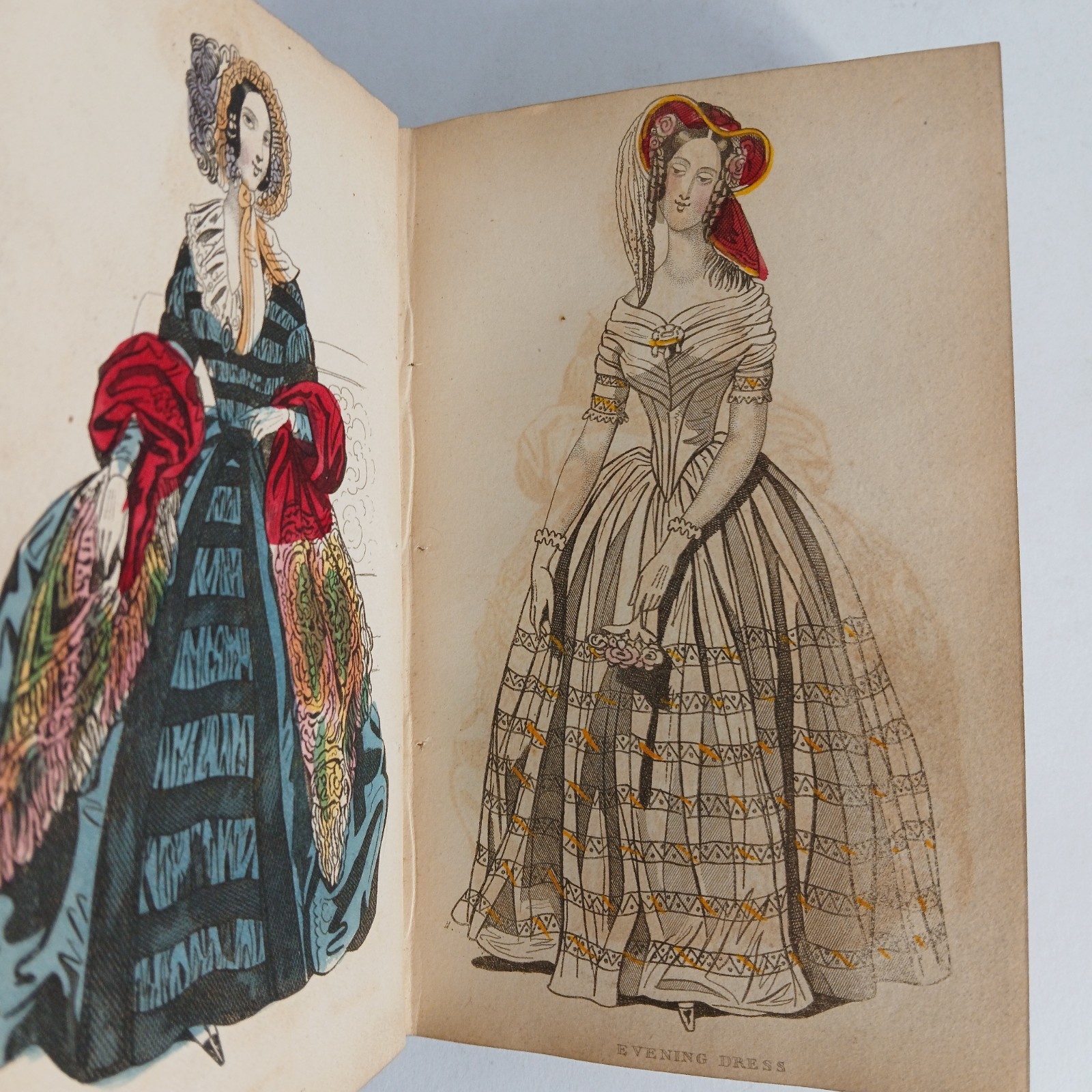 1842 The Ladies‘ Cabinet Of Fashion, Music, And Romance Vol 7 COLOR Illustration
