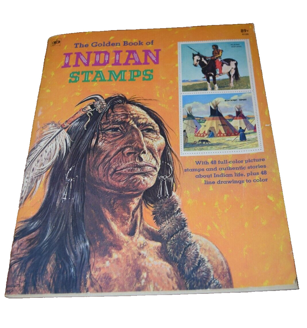 Vintage 1976 14th Edition of The Golden Book of Indian Stamps. Completed