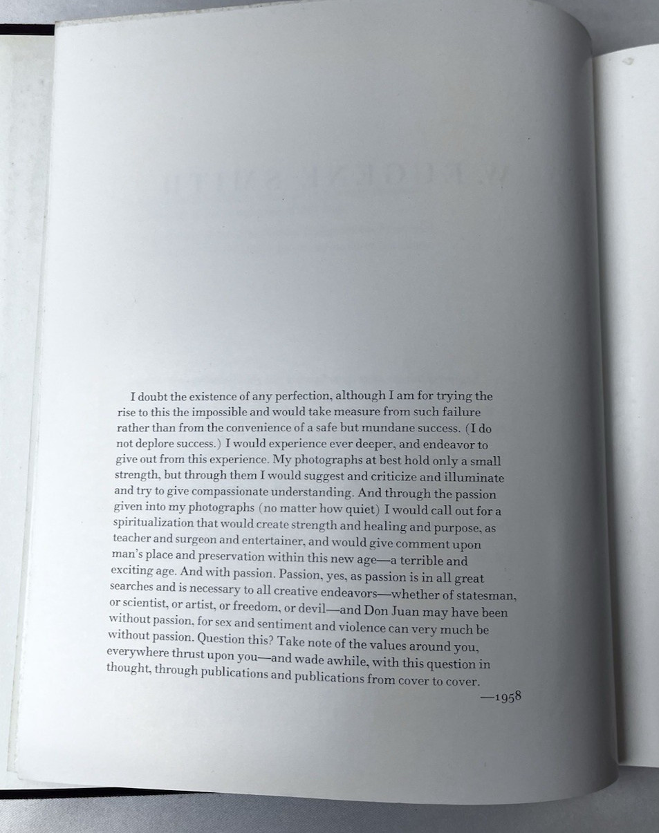 W. Eugene Smith: An Aperture Monograph 1969 HC DJ