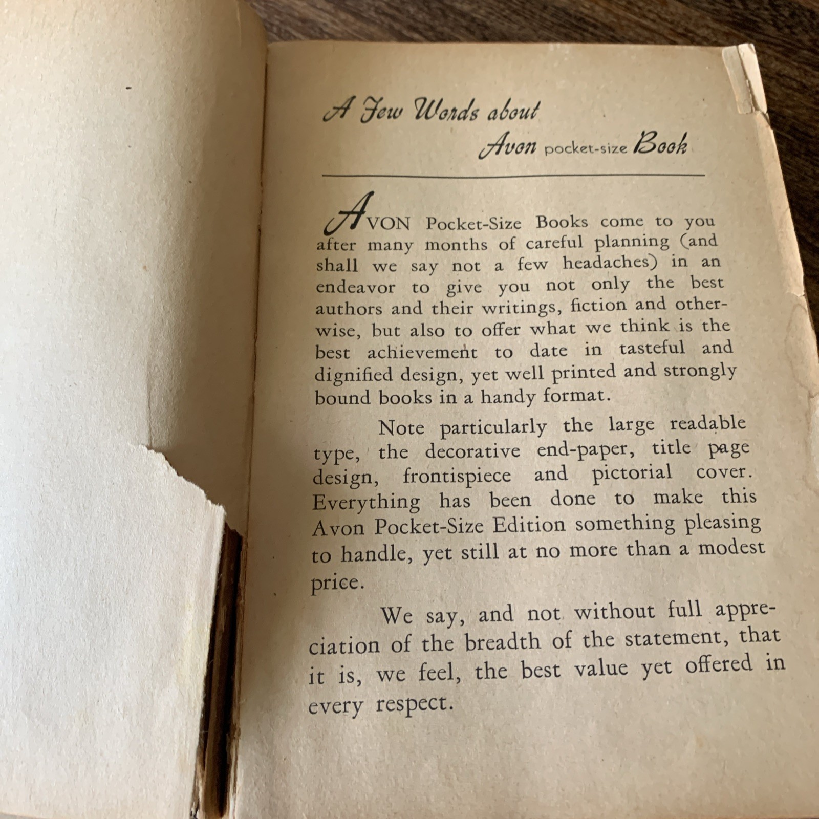 Horror Vintage Pb, Great Ghost Stories by Collins, Avon NN 6, GLOBE, 1941, VG+