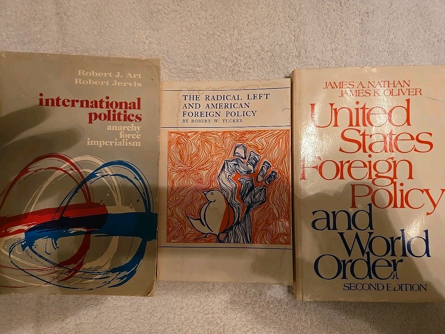 Lot Of 3. Political Science Policy Discussion Text Books. From Brown Univ. 1981