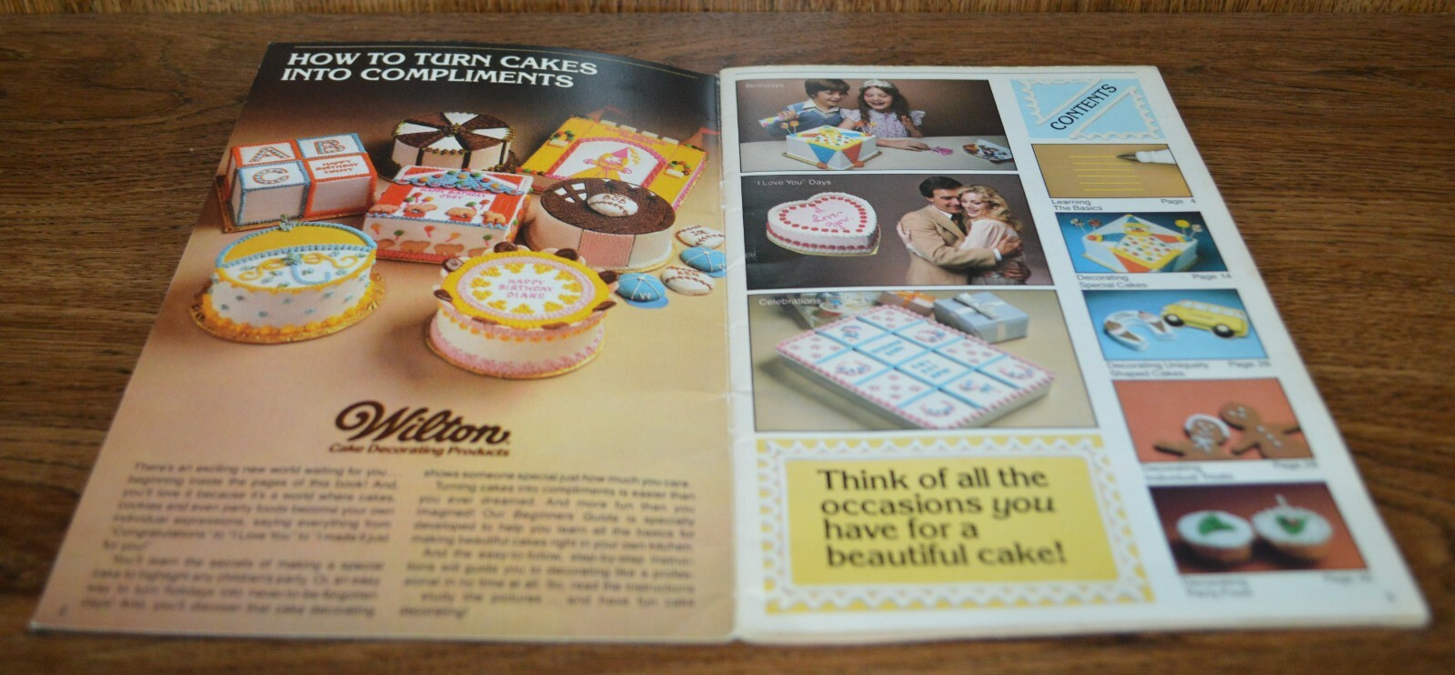 1981 VINTAGE Easy Basic Wilton Beginners Guide to Cake Decorating Ideas How To