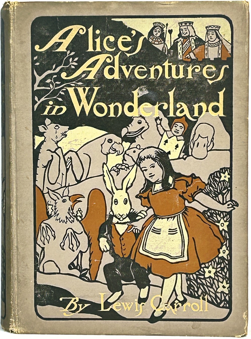 ALICE IN WONDERLAND Rare 1904 M L KIRK Illustrated 50 ILLUSTRATIONS Antique HC