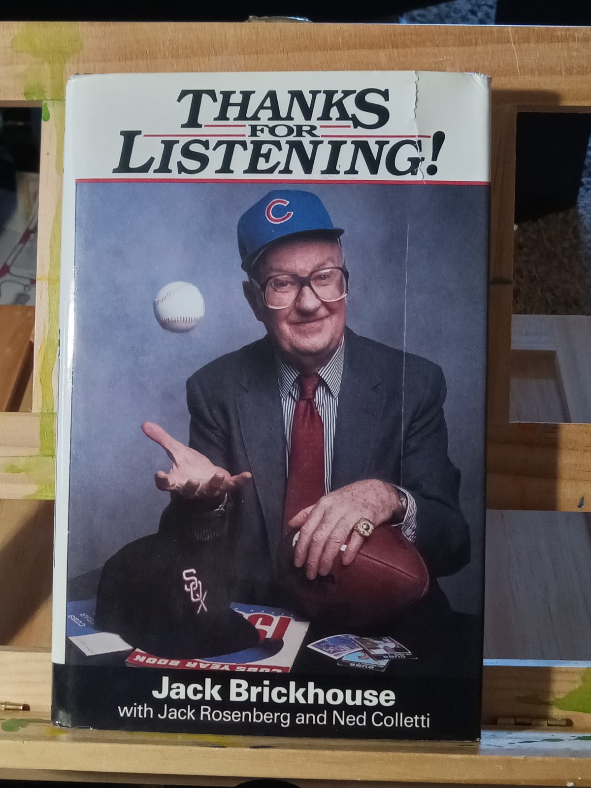 SIGNED!! — Thanks for Listening! by Jack Brickhouse (1986) — 1st Edition!!
