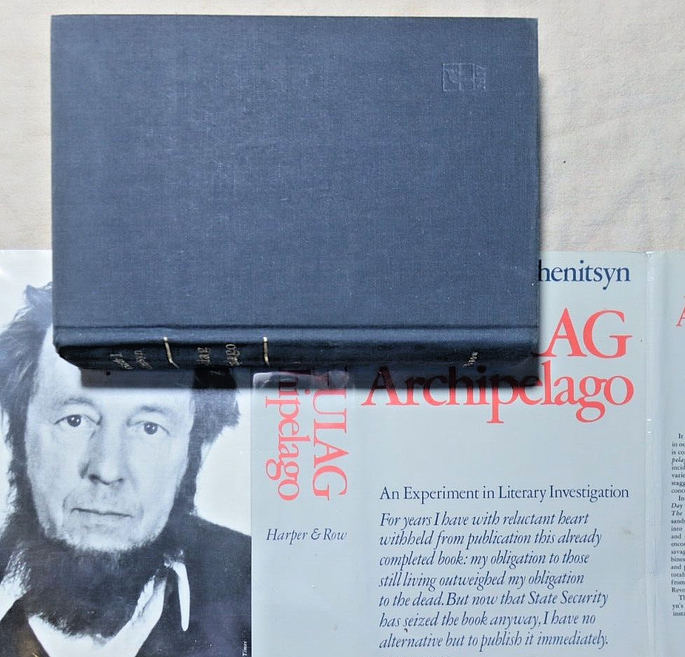 Aleksandr Solzhenitsyn GULAG ARCHIPELAGO 1918-1956 FIRST EDITION – 1974 JACKET
