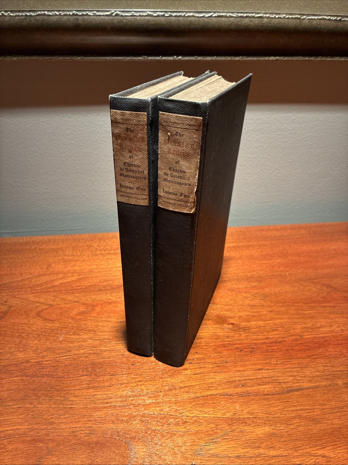 The Persian Letters of Charles de Secondat Montesquieu • 2 Volumes Limited Ed.