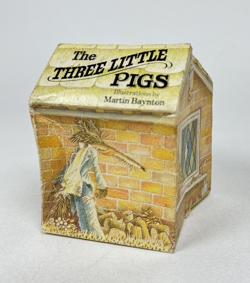 Vintage Three Little Pigs 3D Book Lothrop Walker Books Ltd. House