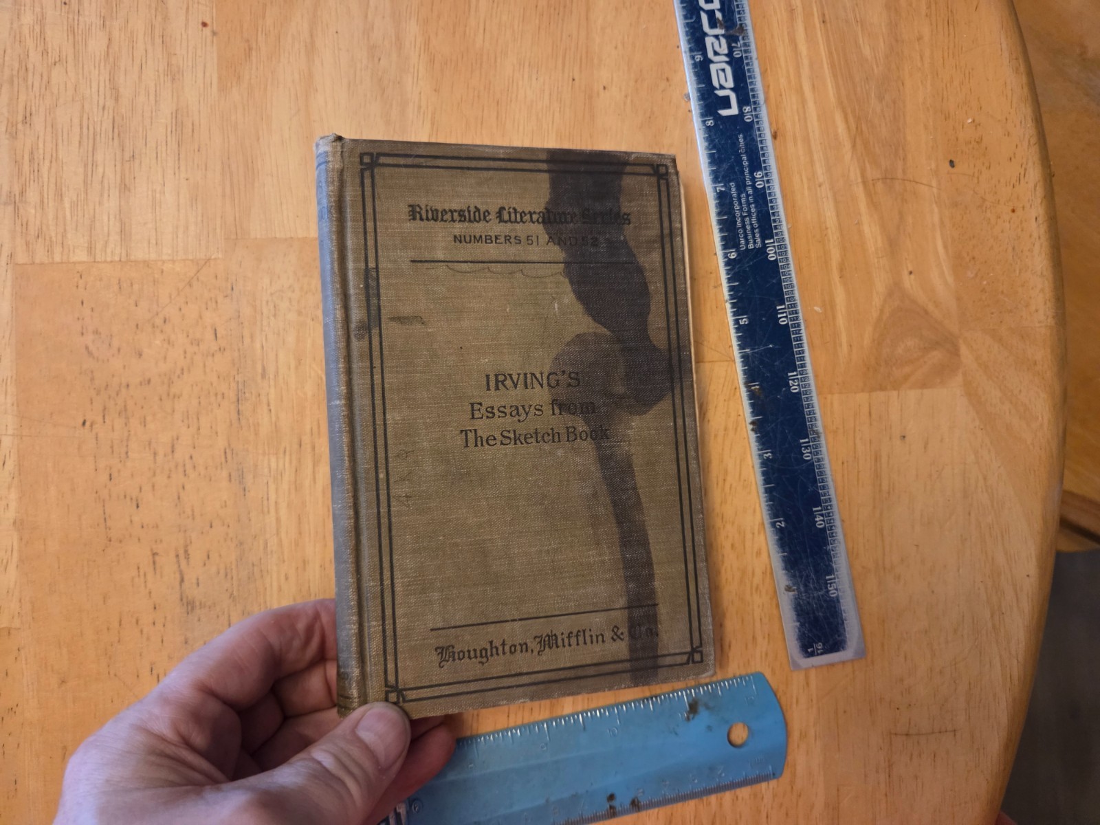 Irving’s Essay from the Sketch Book by Washington Irving – 1891 Riverside Hardco