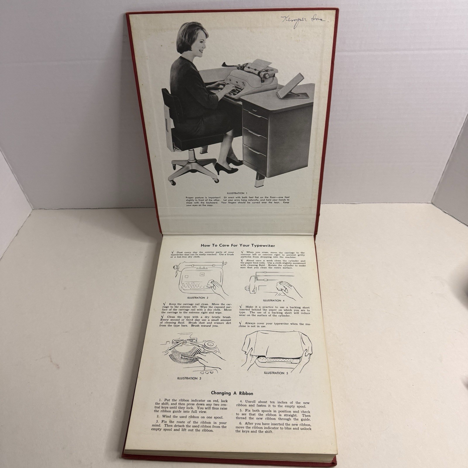 Vintage 1965 Rowe College Typing Second Edition Revised Hardcover Typewriter