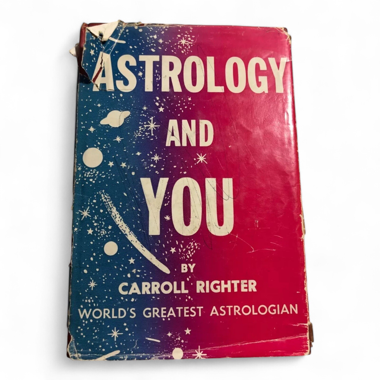 Book Astrology and You Carroll Righter 1956 First Edition Dust Jacket