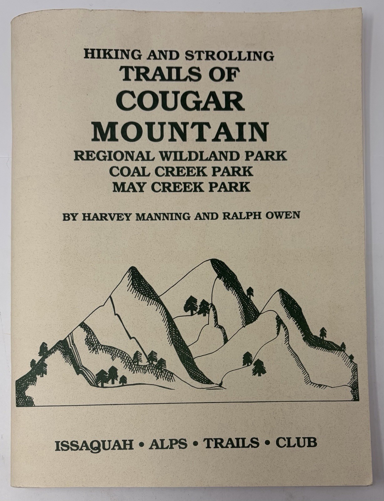Trails of Cougar Mountain Harvey Manning Ralph Owen Issaquah WA Hiking Book Maps