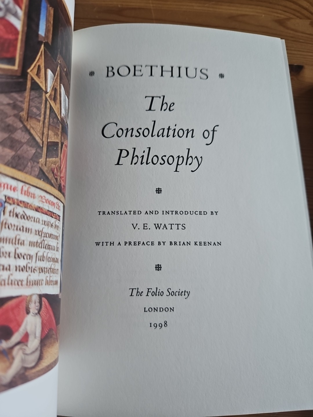 1998 Folio First Edition Boethius The Consolation Of Philosophy