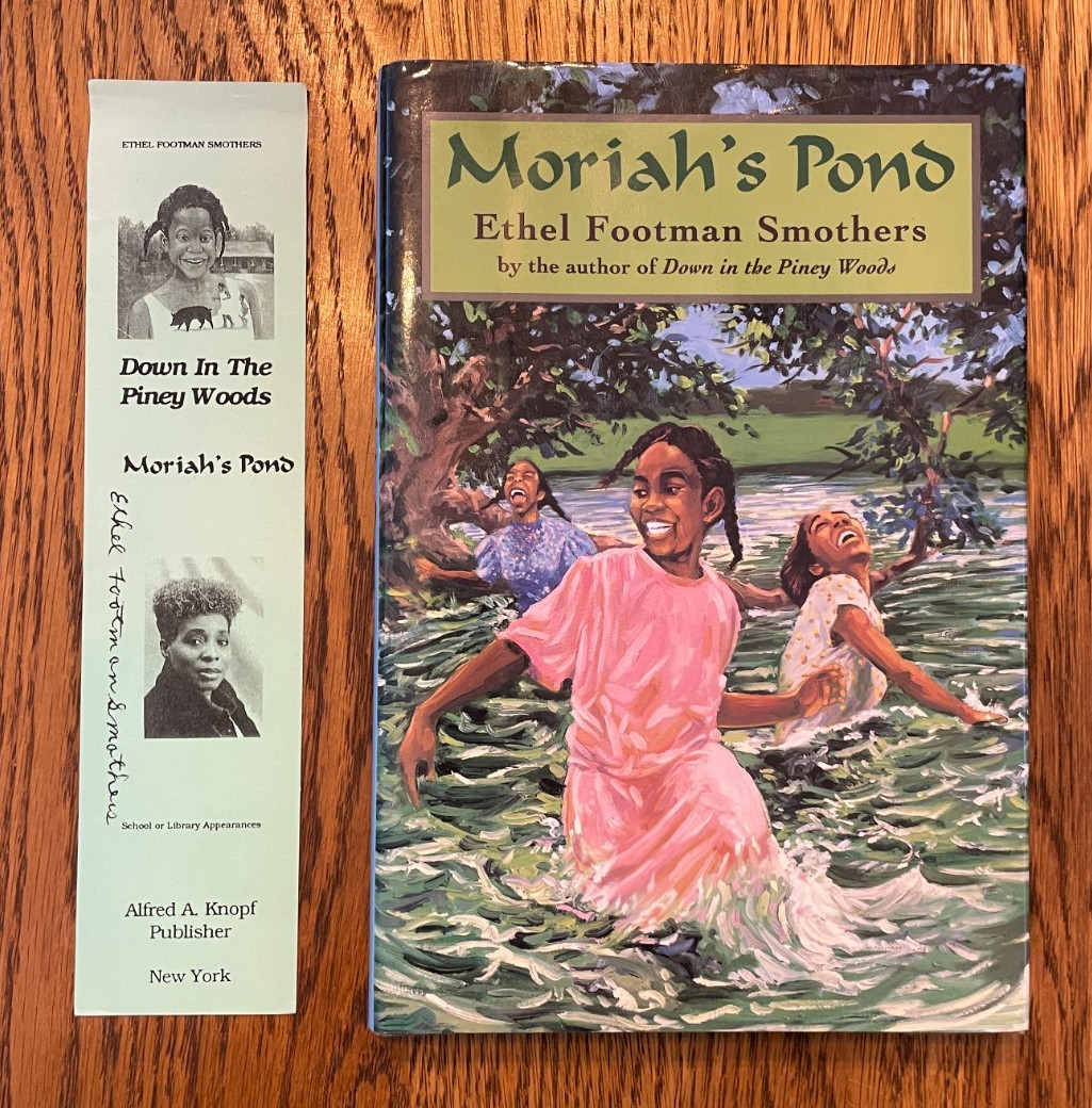 Ethel Footman Smothers, MORIAH’S POND, First Edition, SIGNED by Author, Like New