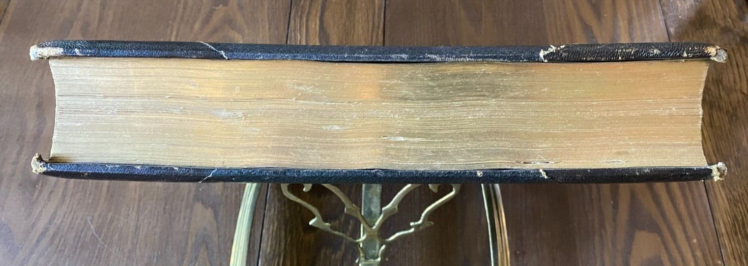 Voyages and Travels 1893 Vol. 1 S. Walker & Co. Illustrated Heavy Leather Cover