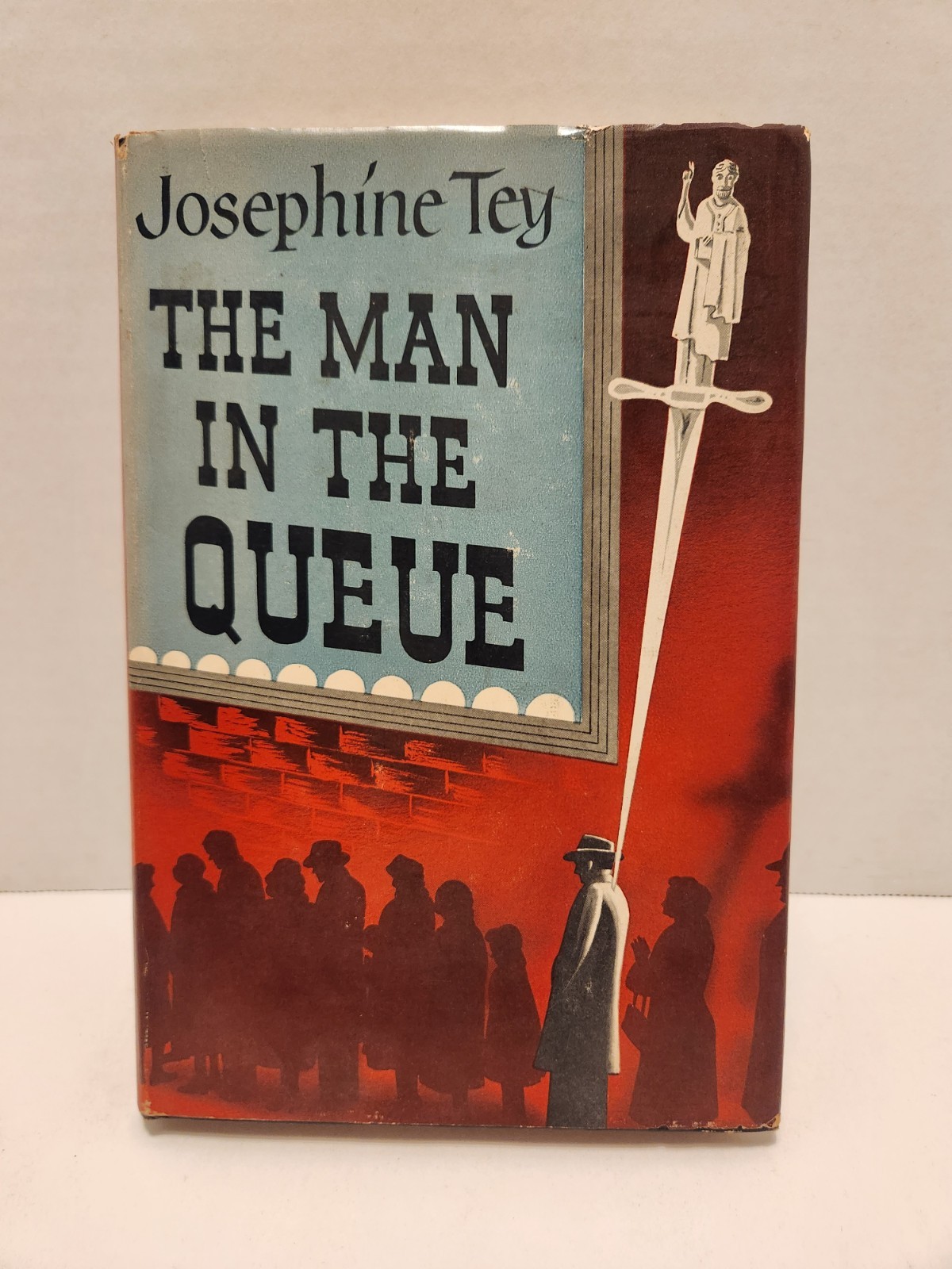The Man in the Queue Josephine Tey Macmillan 1953 4th Print HCDJ Free Shipping