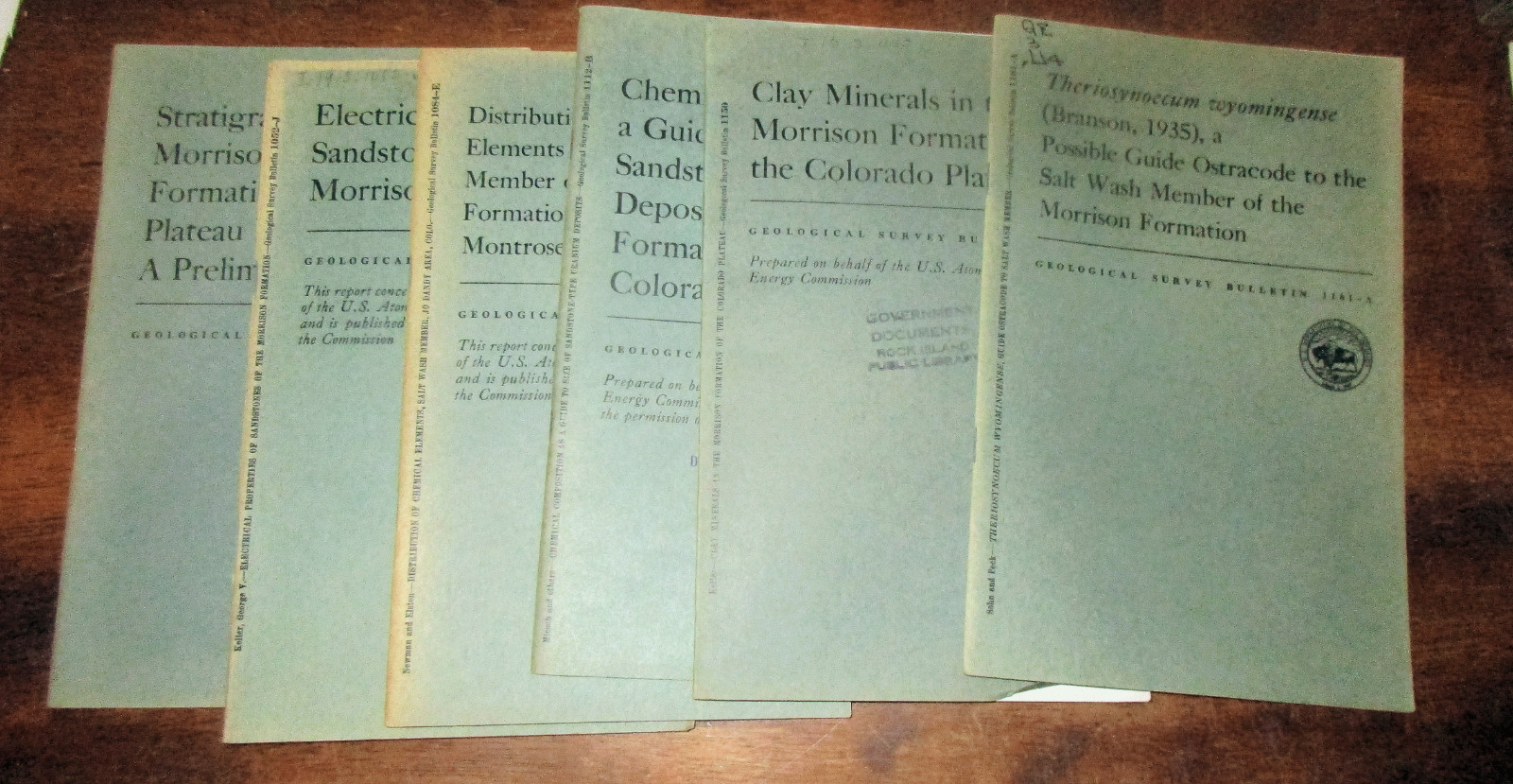 GEOLOGY PALEONTOLOGY COLORADO PLATEAU (6) BULLETINS JURASSIC MORRISON FORMATION