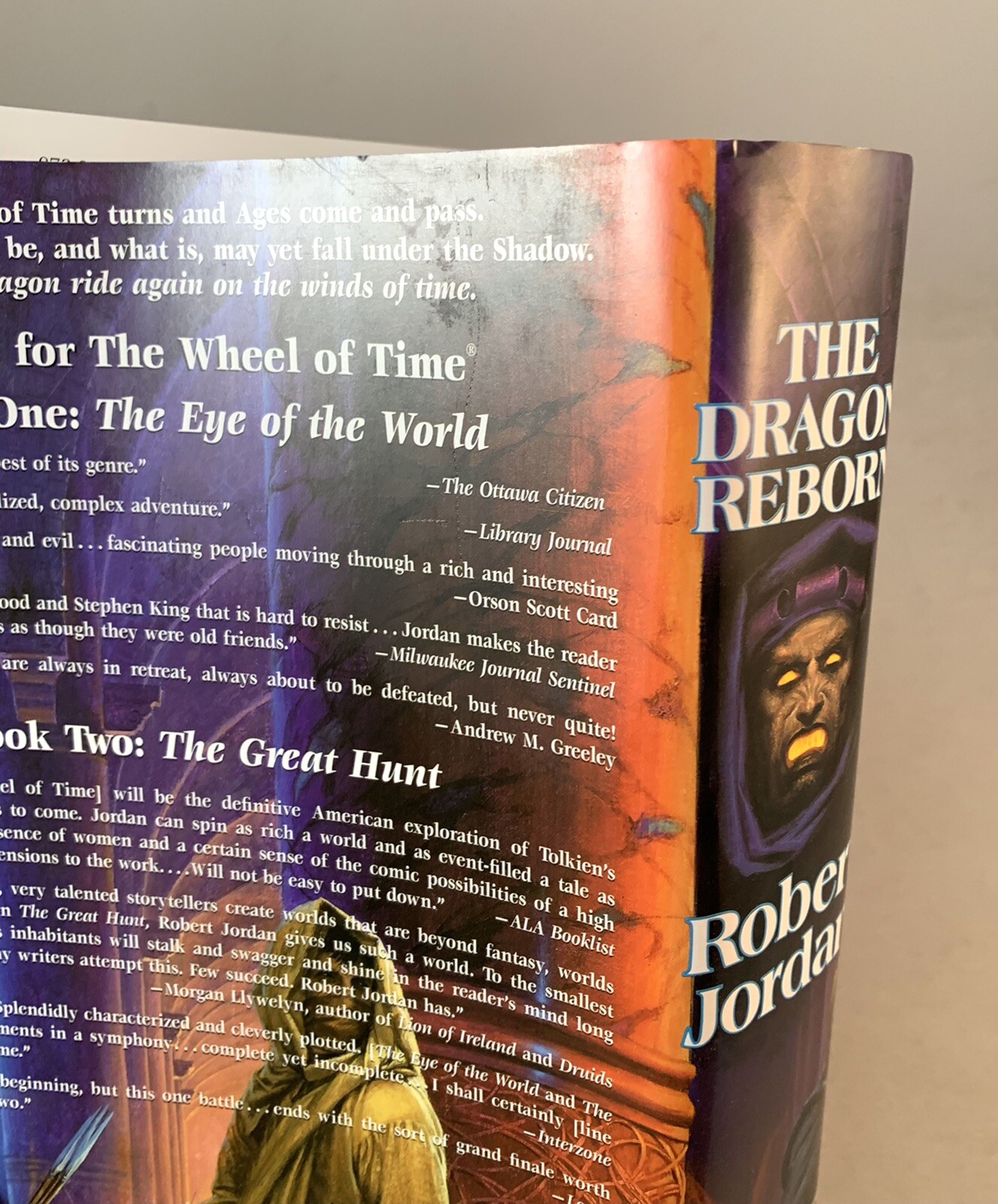 The Dragon Reborn-Robert Jordan-SIGNED-INSCRIBED-Early Printing-17th-Org DJ-RARE