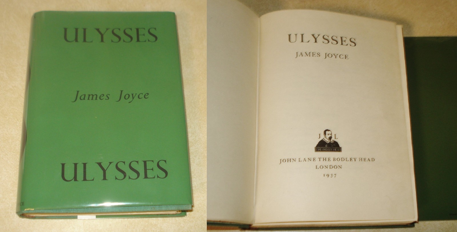 James Joyce Ulysses 1st British Trade Ed 1st Impression 1937 HC Facsimile DW