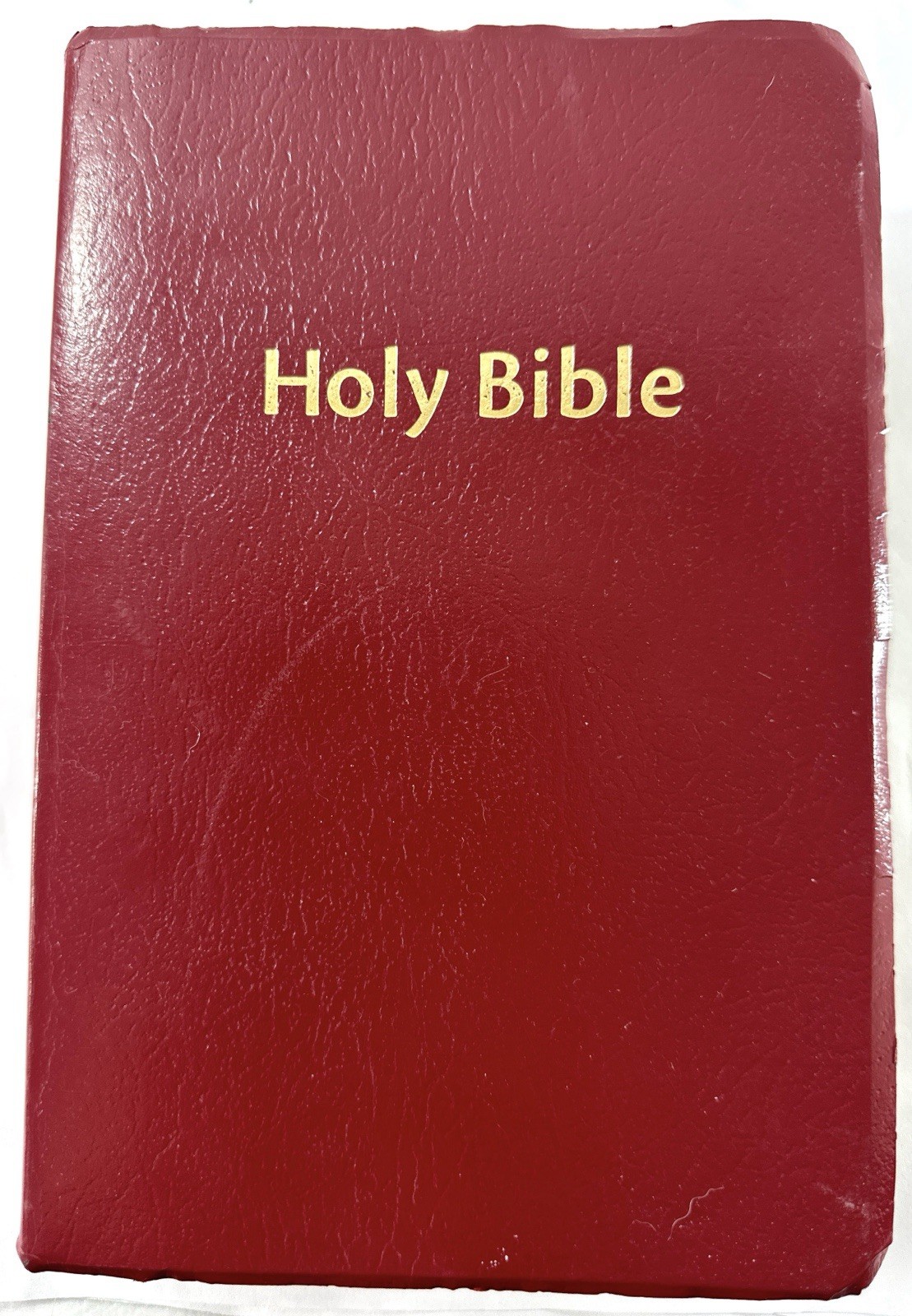 NIrV Holy Bible Red Leatherette Zondervan 1999 Maps Gold Edges 8×5.5 Gift Ed