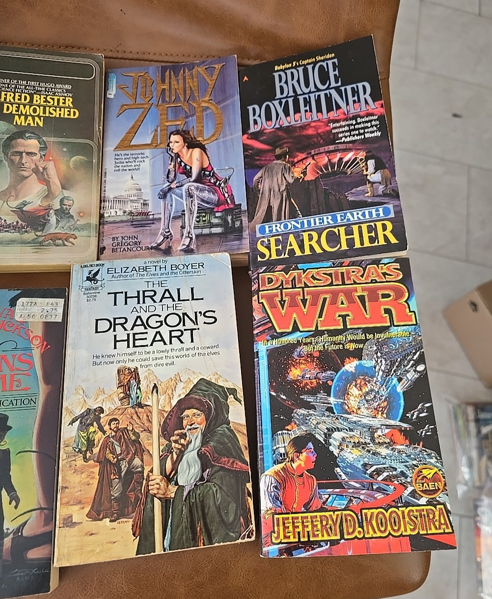 Lot of 8 Vintage Mixed Authors Fantasy Science Fiction Suspense Paperback Books